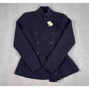 Express Cotton Blend Peacoat Sweater Womens Small Blue Navy Y2K NWT